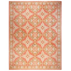 Antique 19th Century French Needlepoint Carpet ( 13'4" x 18' - 406 x 549 )