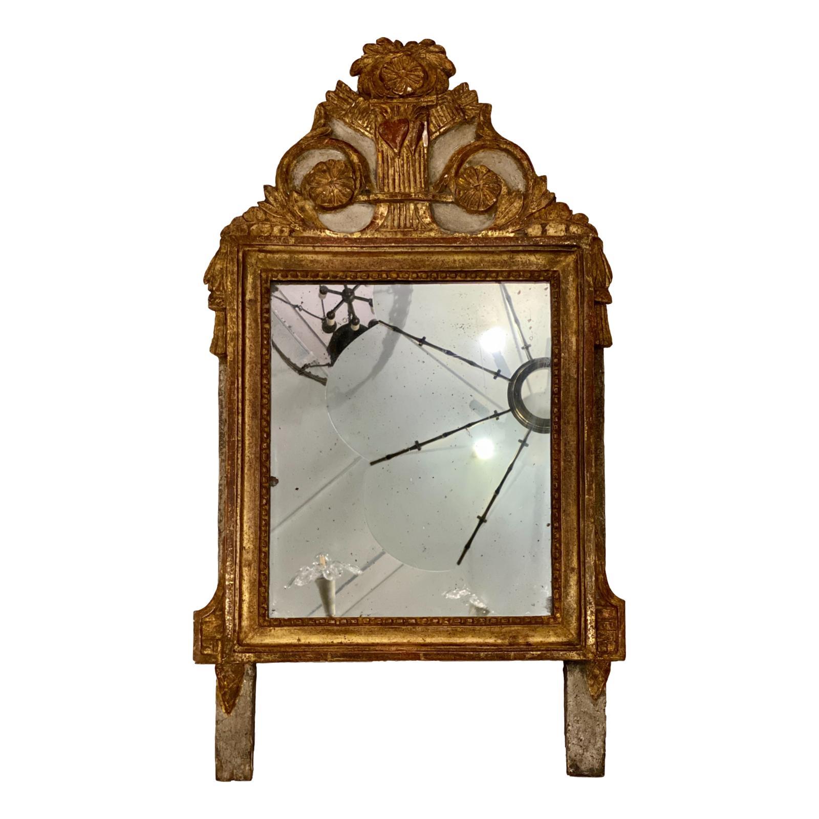 Antiker französischer neoklassizistischer Spiegel