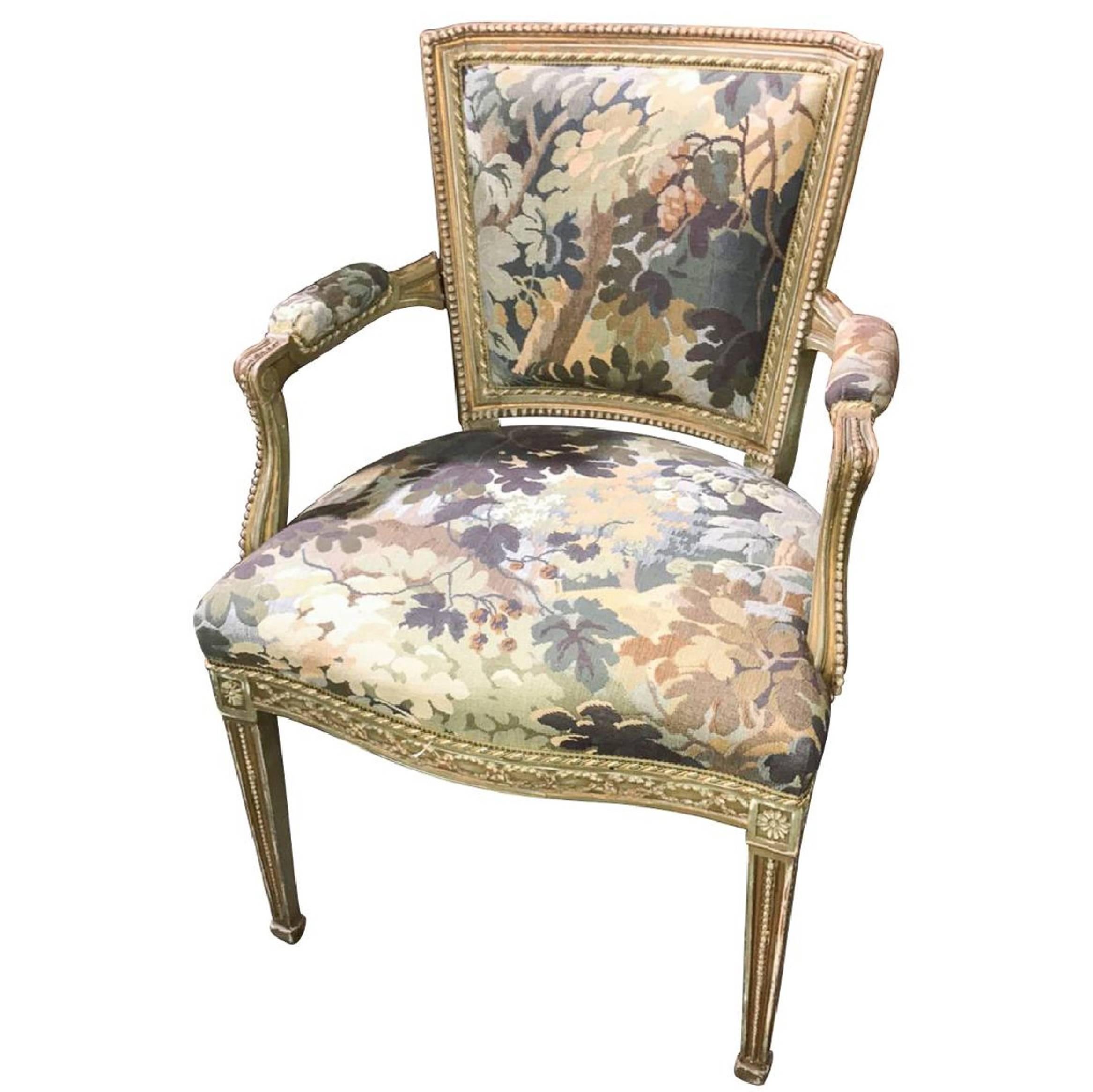 Antique French Neoclassical Armchair