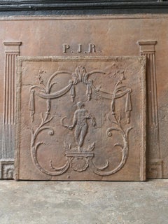 Antique French Neoclassical 'Ceres' Fireback / Backsplash, Early 19th Century
