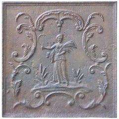 Antique French Neoclassical 'Ceres' Fireback