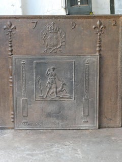 Antique French Neoclassical Fireback, 18th - 19th Century