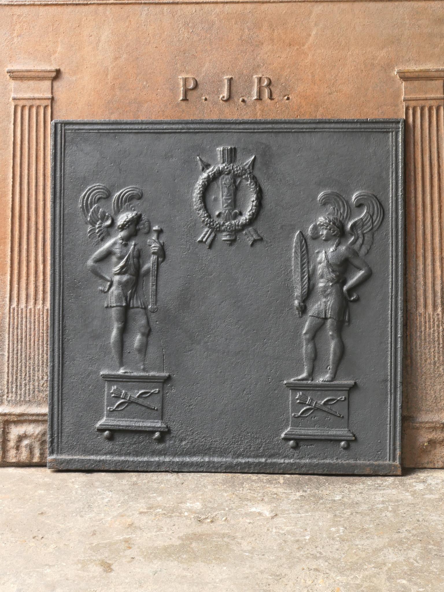 Néoclassique Plaque de cheminée / crédence néoclassique française ancienne, 18e - 19e siècle en vente