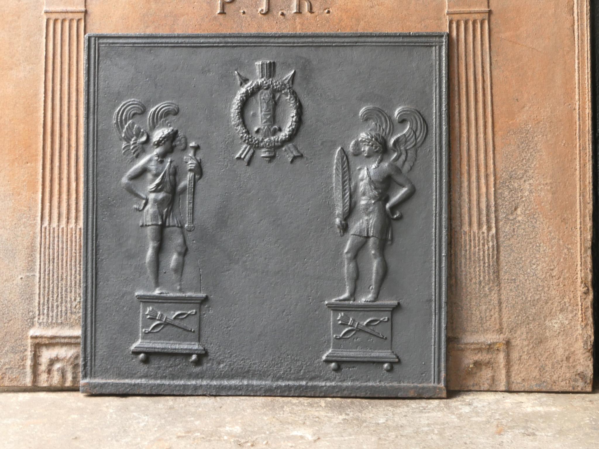 Moulage Plaque de cheminée / crédence néoclassique française ancienne, 18e - 19e siècle en vente