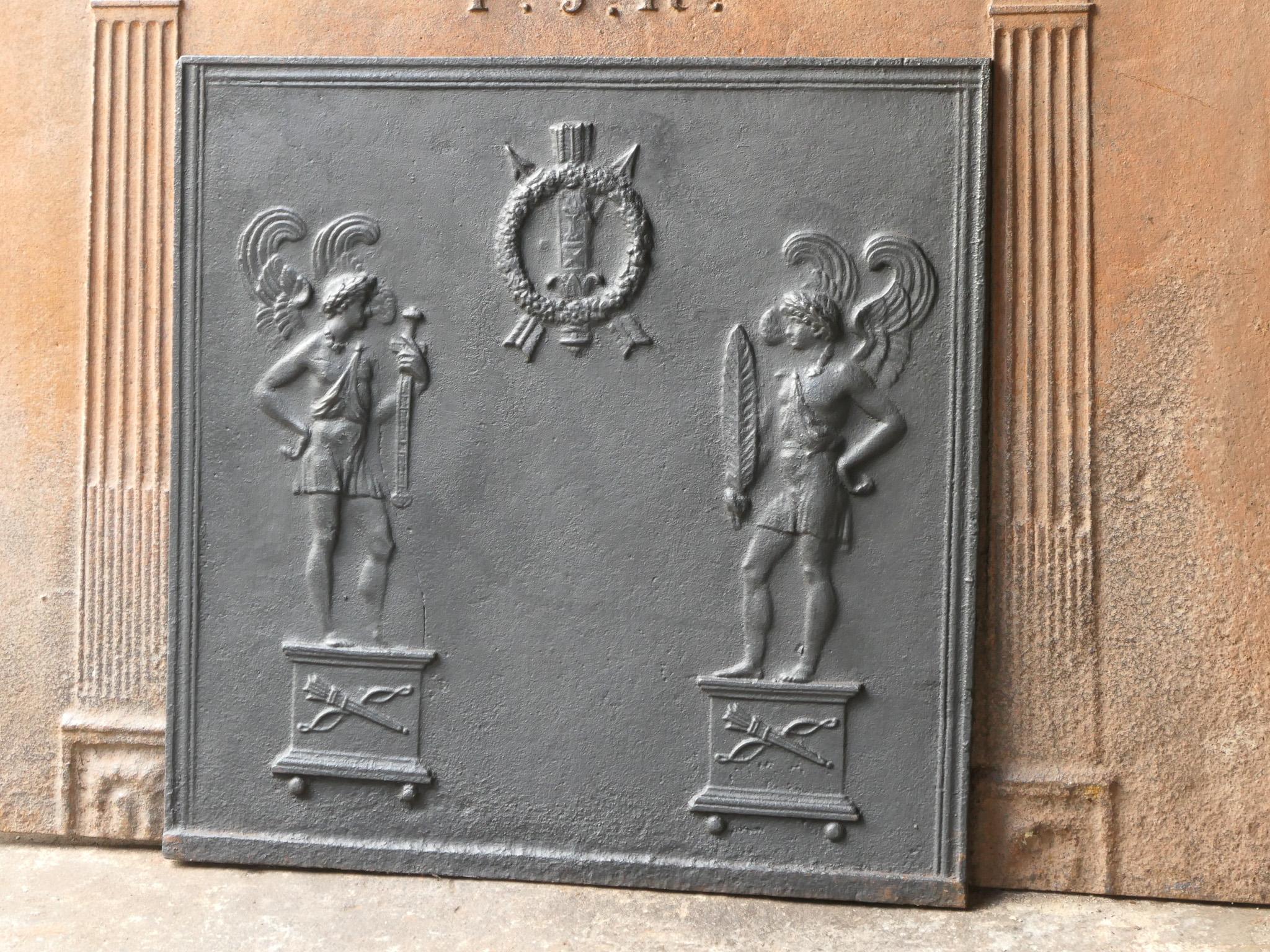 XIXe siècle Plaque de cheminée / crédence néoclassique française ancienne, 18e - 19e siècle en vente
