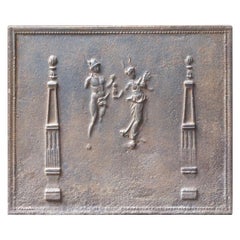 Antique French Neoclassical Fireback, 18th-19th Century