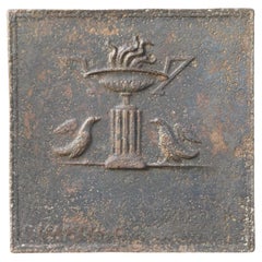 Antique French Neoclassical Fireback, 18th-19th Century