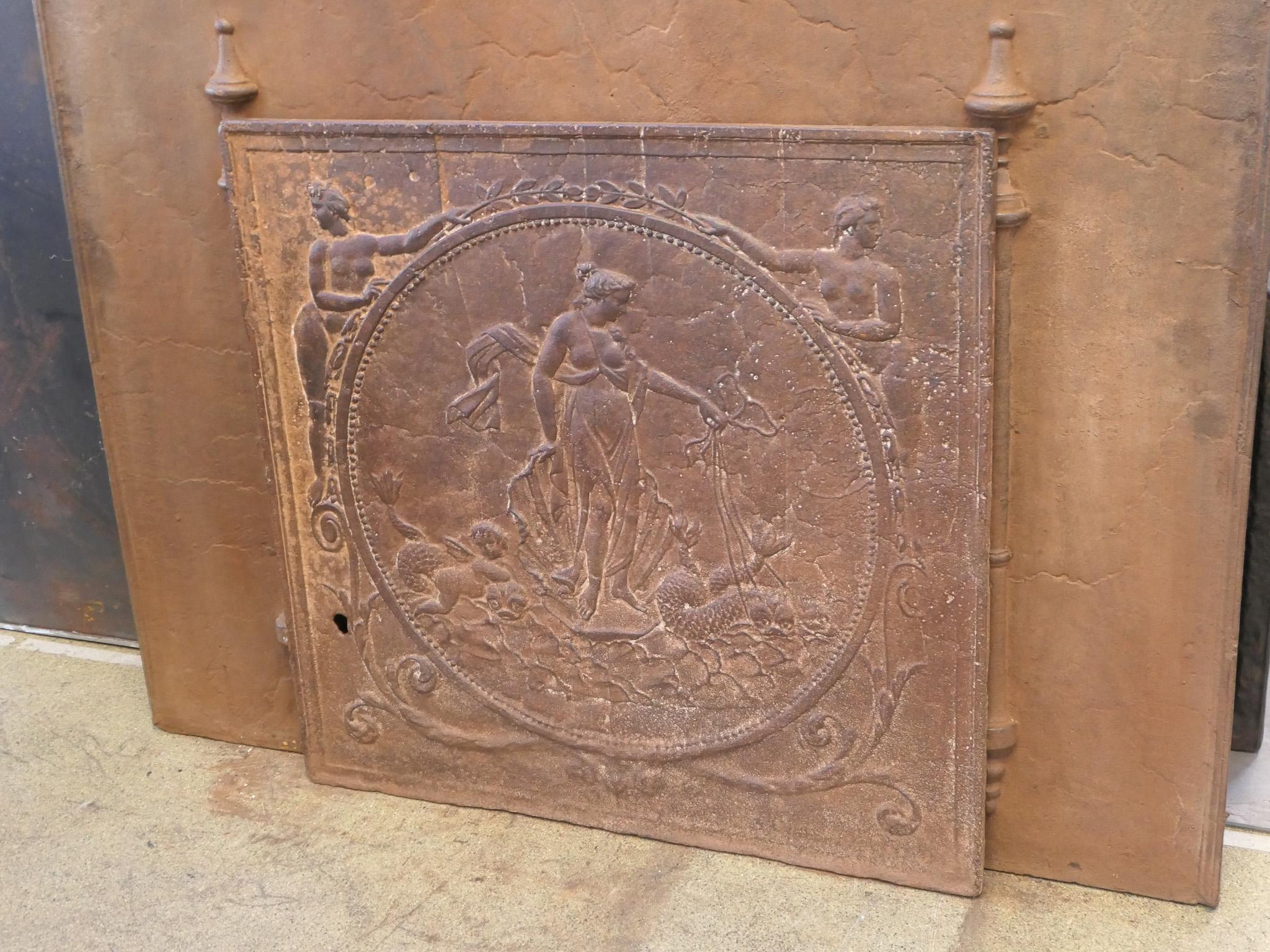 19th Century Antique French Neoclassical Fireback / Backsplash 18th/19th C. For Sale