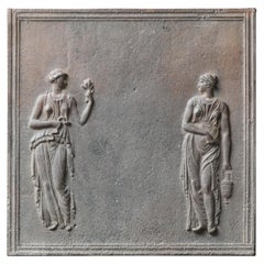 Antique French Neoclassical Fireback / Backsplash, 19th Century