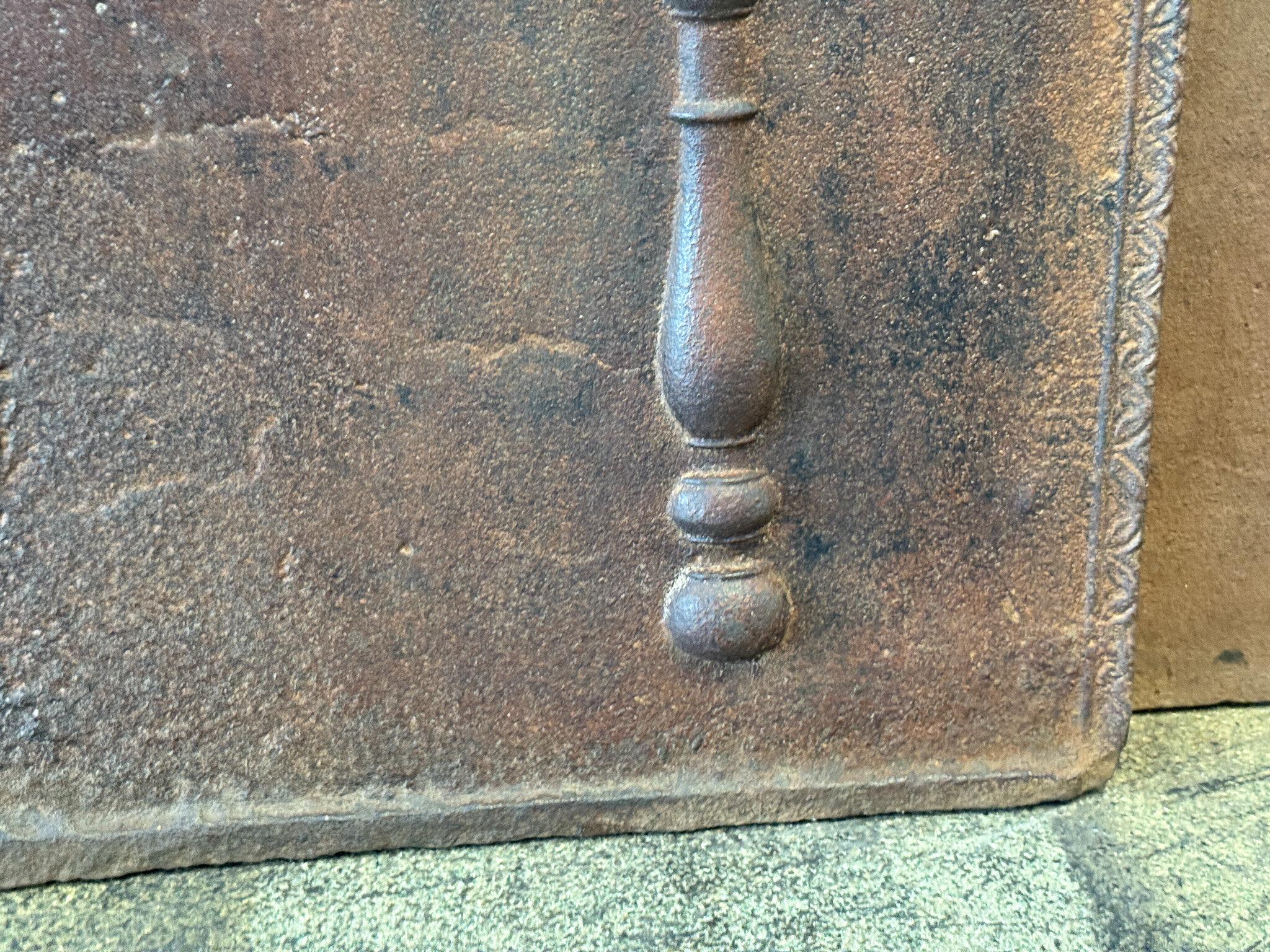 Antique French 'Neoclassical' Fireback / Backsplash, Dated 1804 For Sale 3