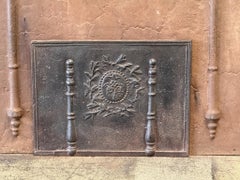 Antique French Neoclassical Fireback / Backsplash, Early 19th Century