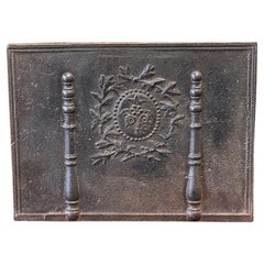 Antique French Neoclassical Fireback / Backsplash, Early 19th Century