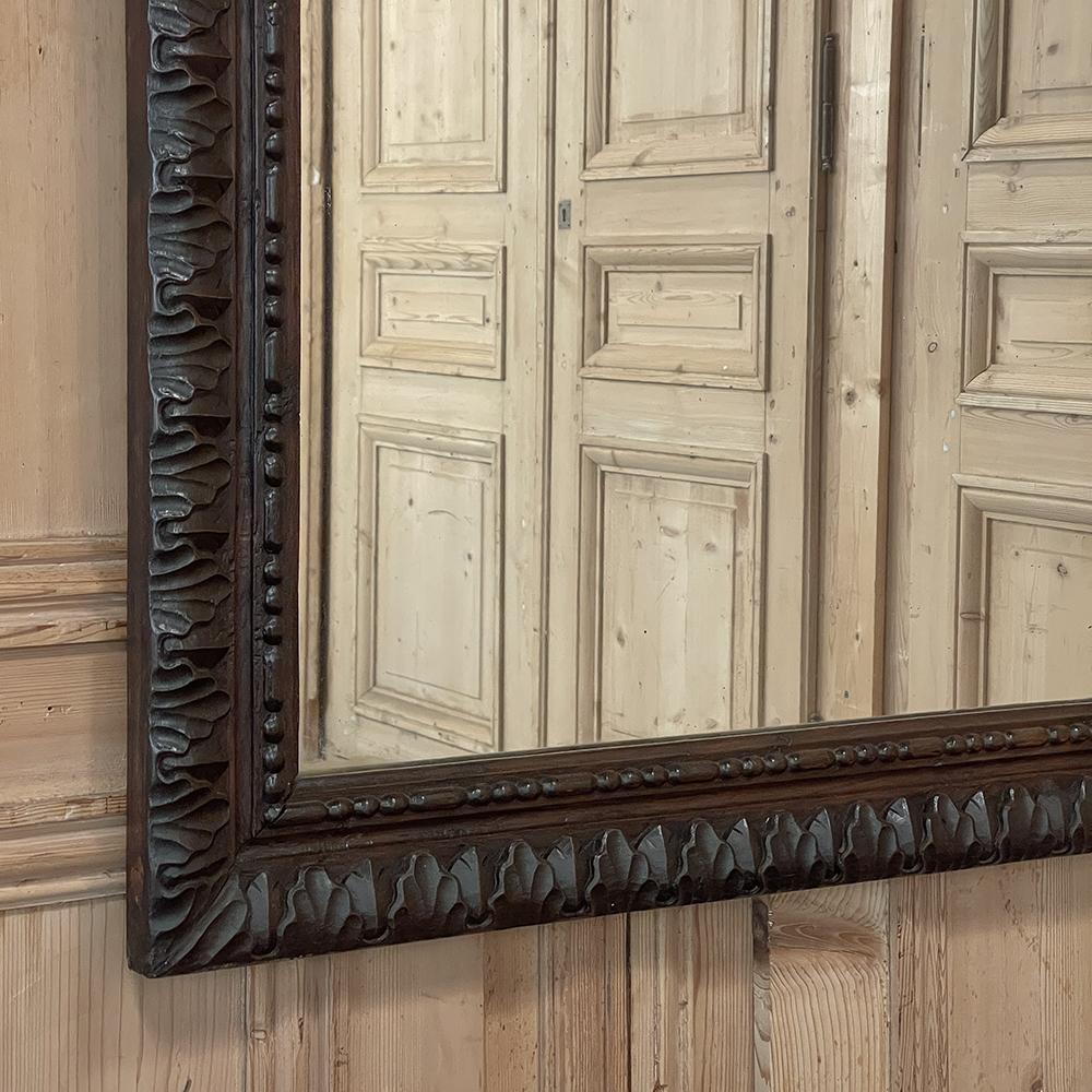 Antique French Neoclassical Hand Carved Mirror 3