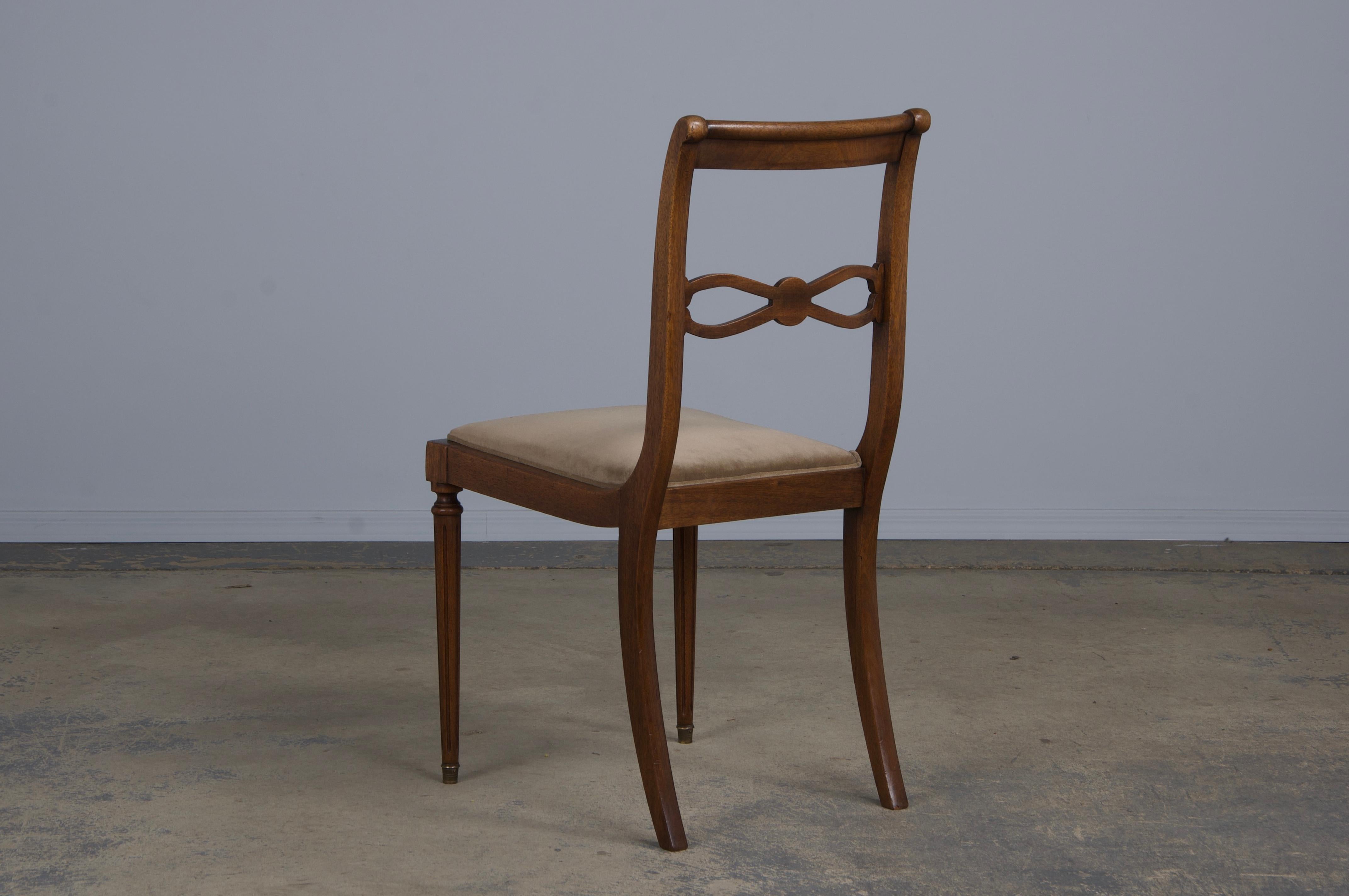 Antique French Neoclassical Louis XVI Style Walnut Dining Chairs - Set of 8 13