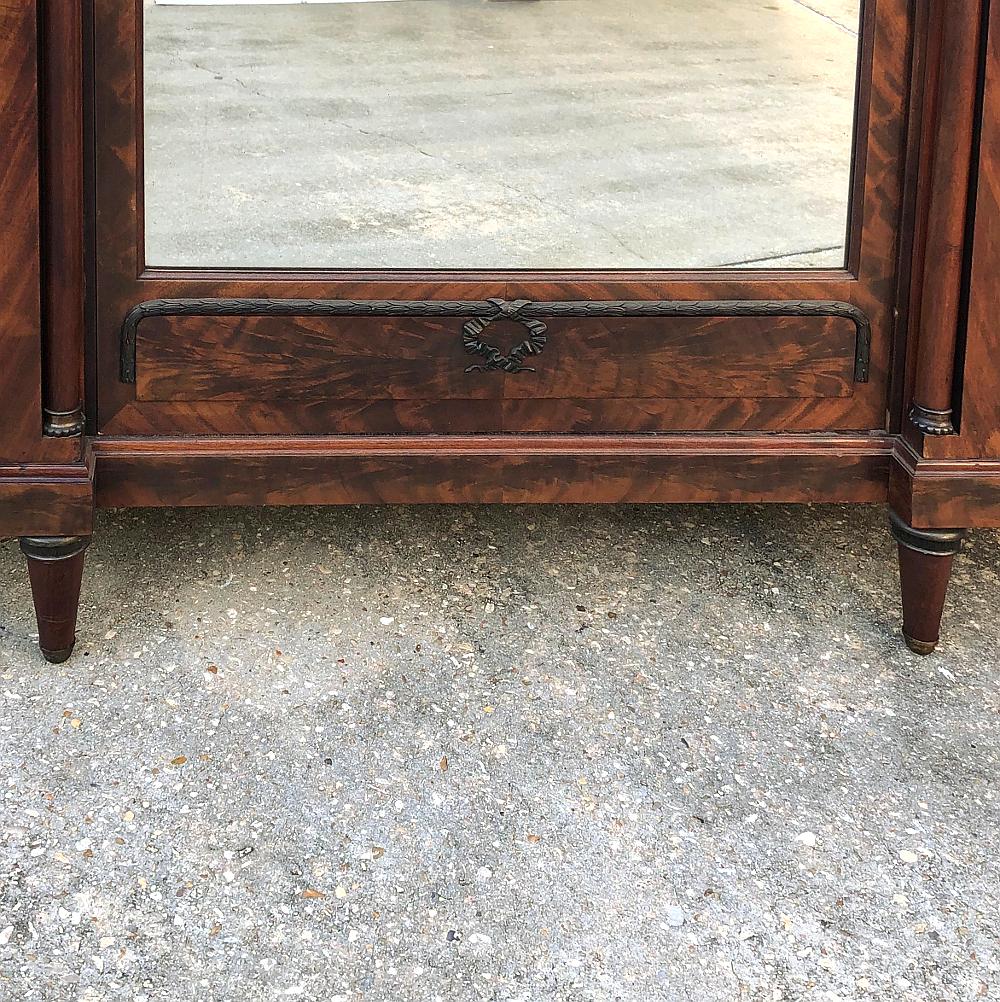 20th Century Antique French Neoclassical Mahogany Armoire