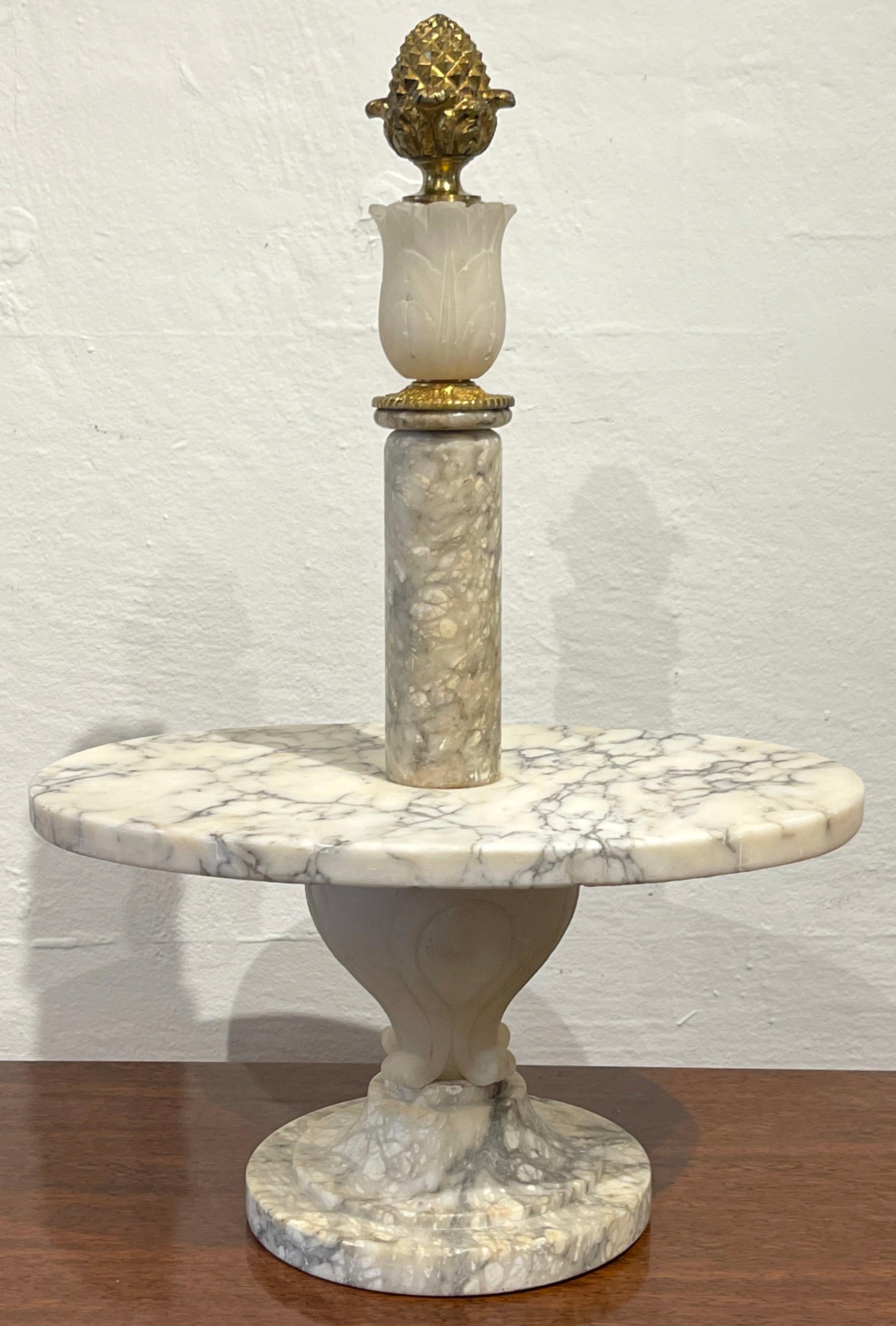 Antique French Neoclassical Marble & Ormolu Pastry Centerpiece / Tazza  For Sale 5