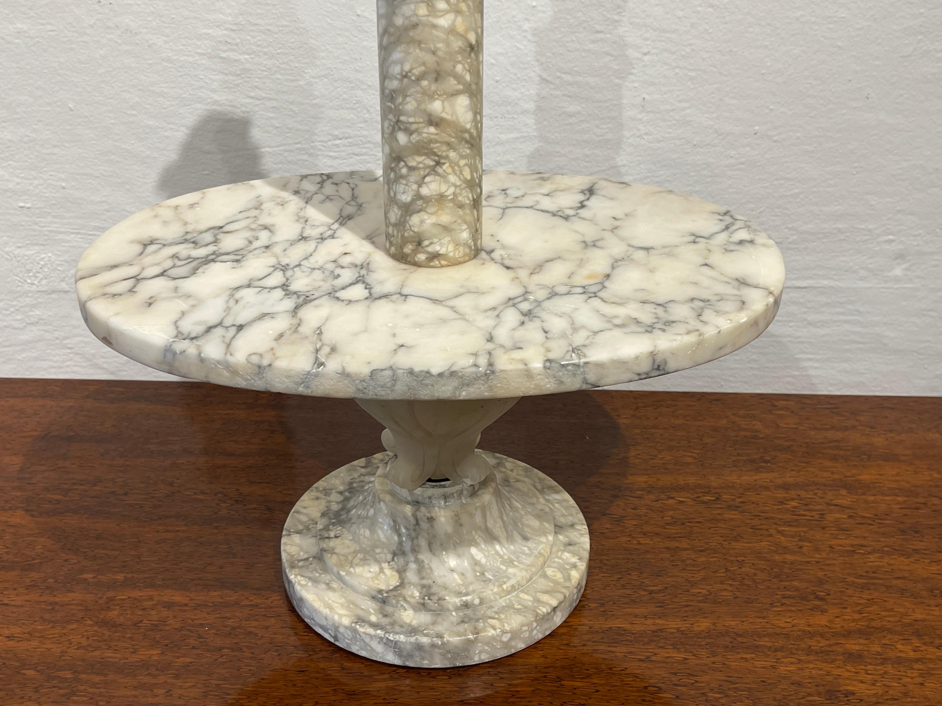 Antique French Neoclassical Marble & Ormolu Pastry Centerpiece / Tazza  For Sale 2