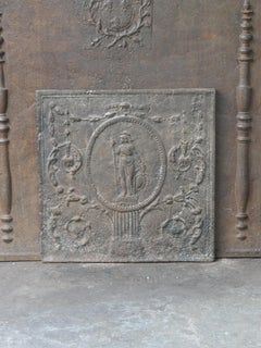 Antique French Neoclassical 'Minerva' Fireback / Backsplash, 18th-19th Century