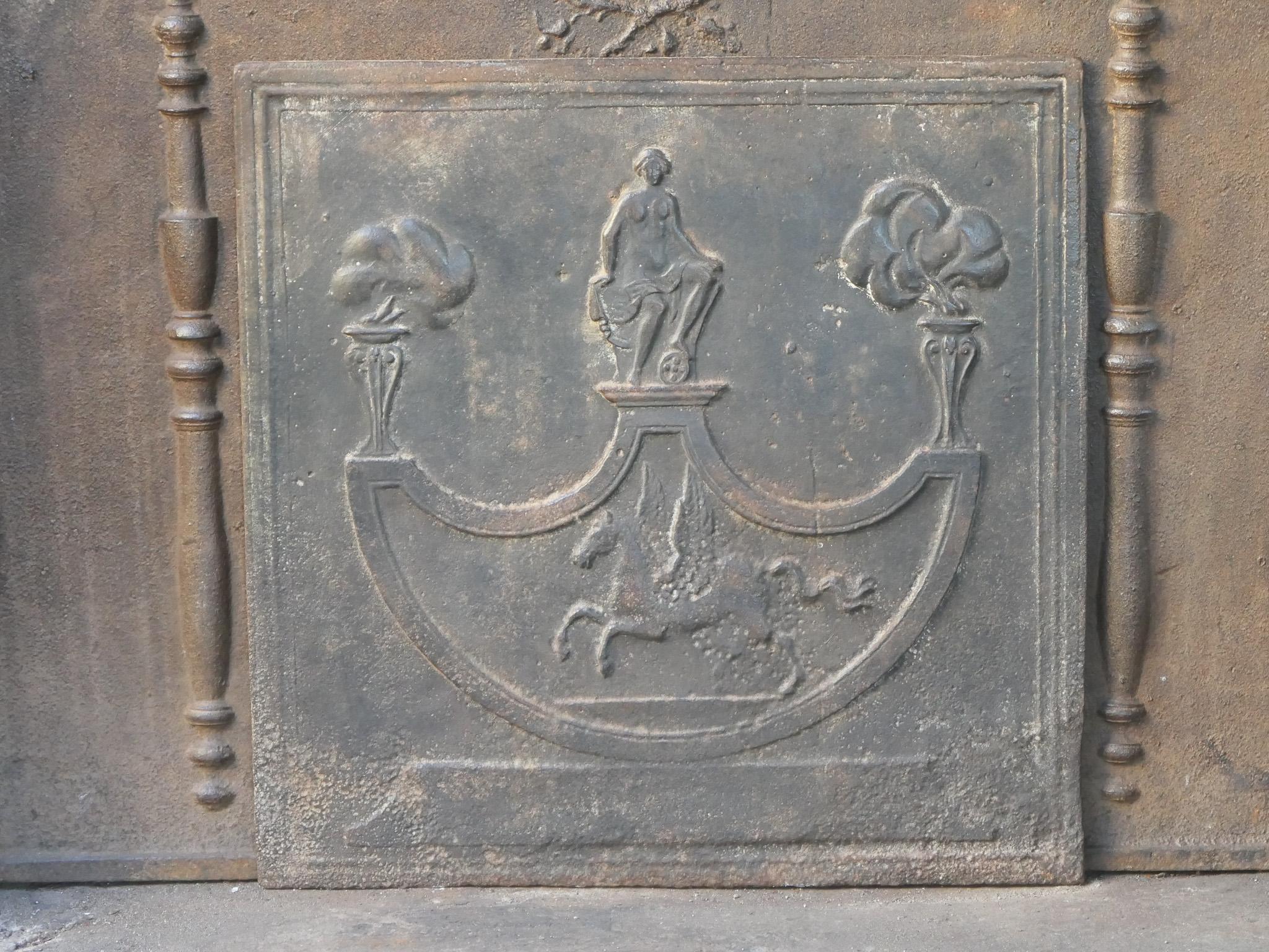 Antique French Neoclassical Period Fireback / Backsplash, 18th-19th C. For Sale 7