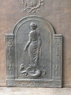 Antique French Neoclassical Period Fireback / Backsplash, 18th - 19th C.