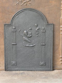 Plaque de cheminée d'époque néoclassique française, 18e - 19e siècle