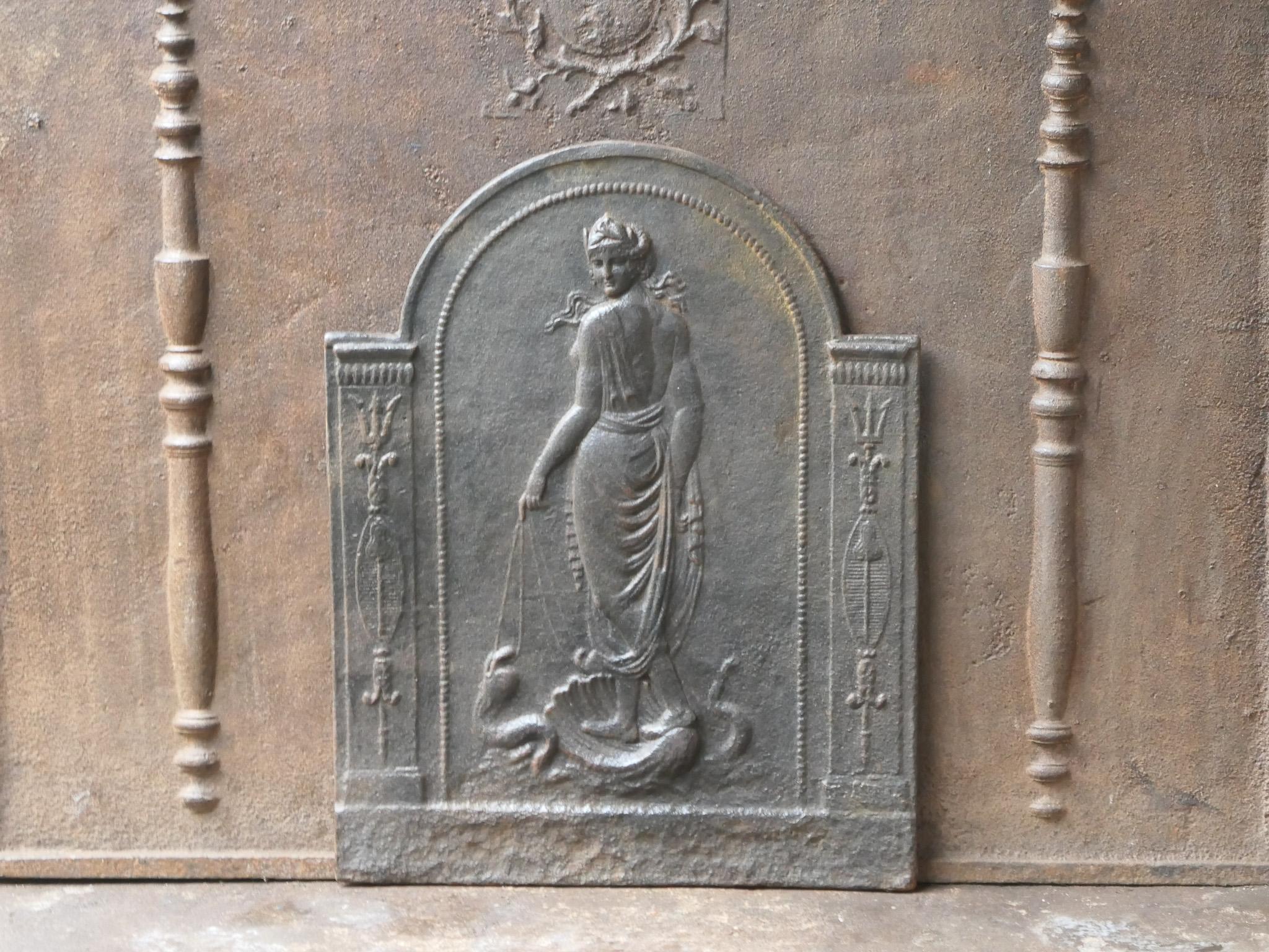 Francese Antique French Neoclassical Period Fireback / Backsplash, XVIII - XIX C. in vendita