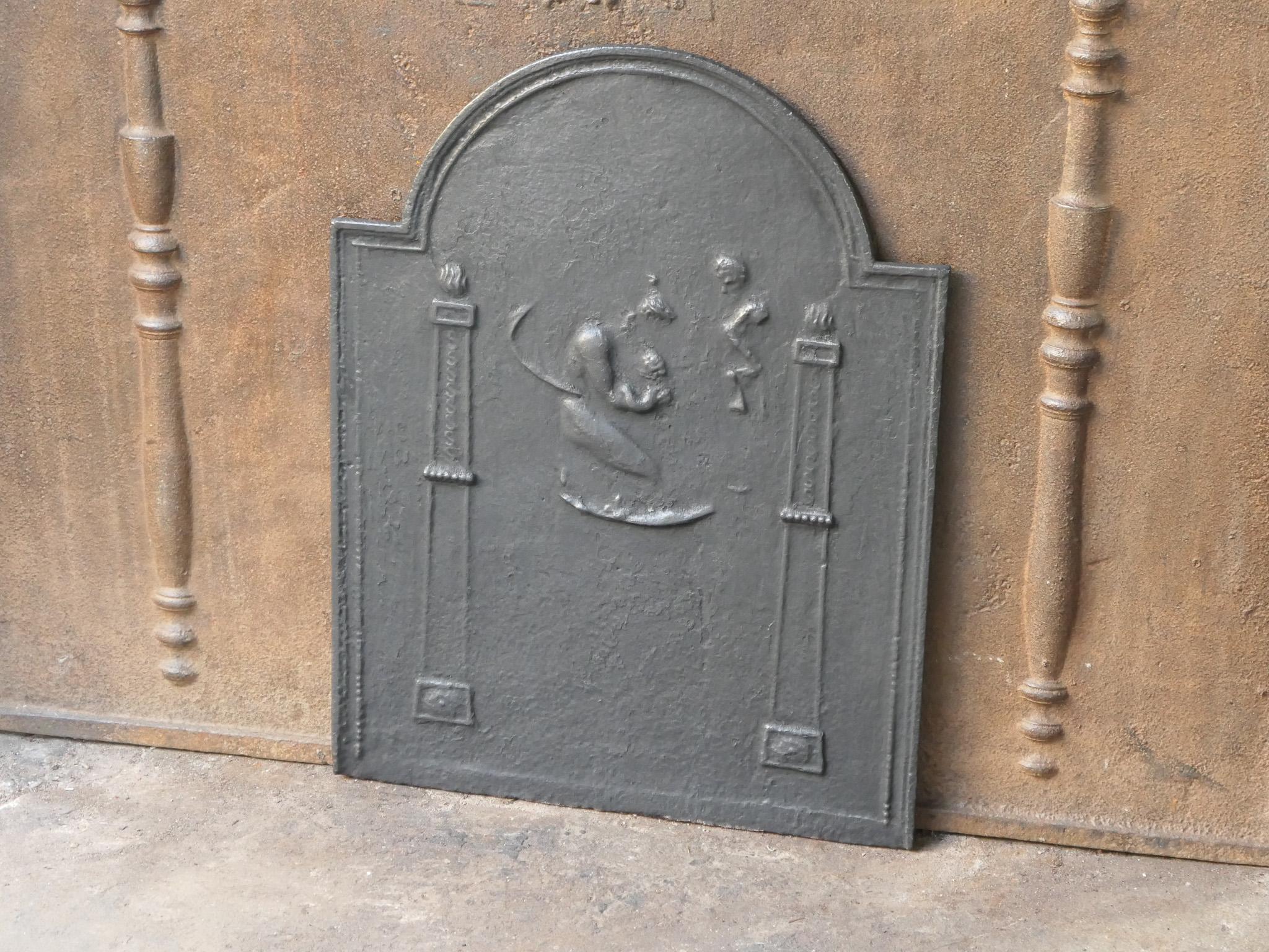 19th Century Antique French Neoclassical Period Fireback / Backsplash, 18th - 19th C. For Sale