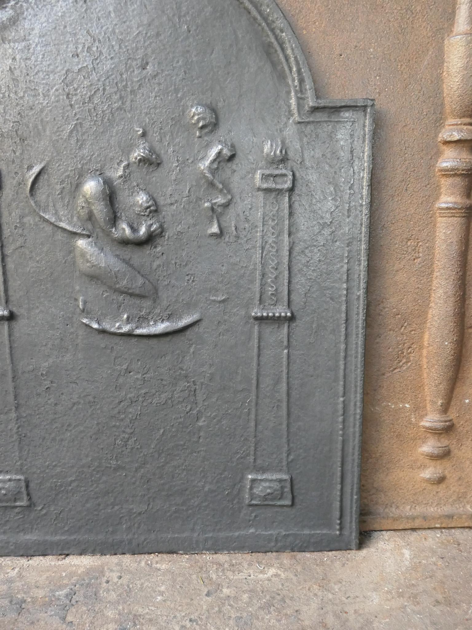 Antique French Neoclassical Period Fireback / Backsplash, 18th - 19th C. For Sale 2