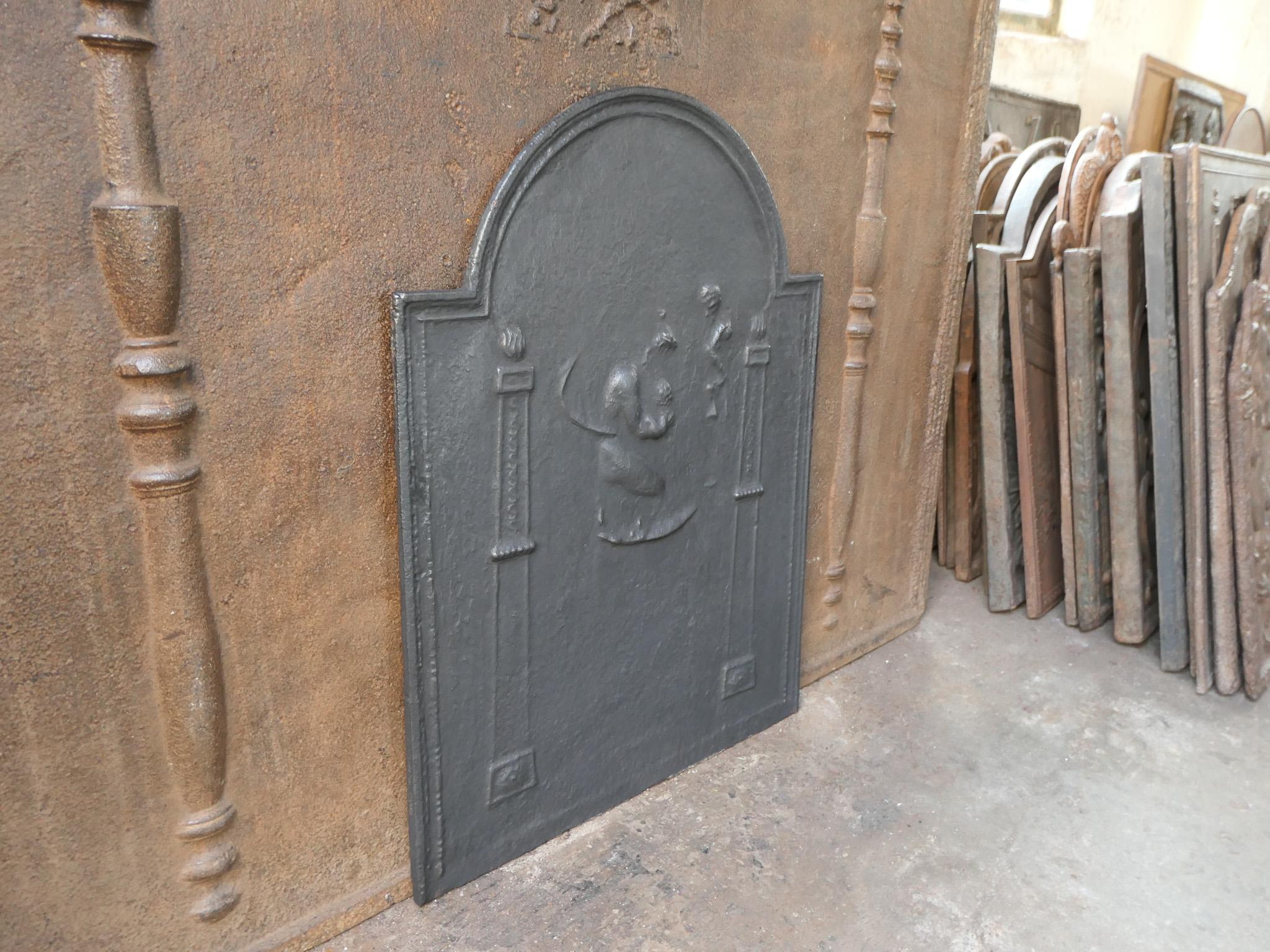 Antique French Neoclassical Period Fireback / Backsplash, 18th - 19th C. For Sale 3