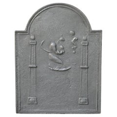 Plaque de cheminée d'époque néoclassique française, 18e - 19e siècle