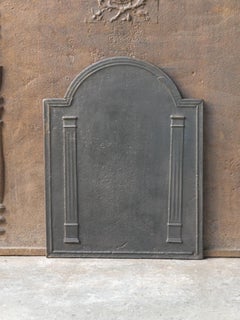 Antique French Neoclassical 'Pillars of Freedom' Fireback / Backsplash