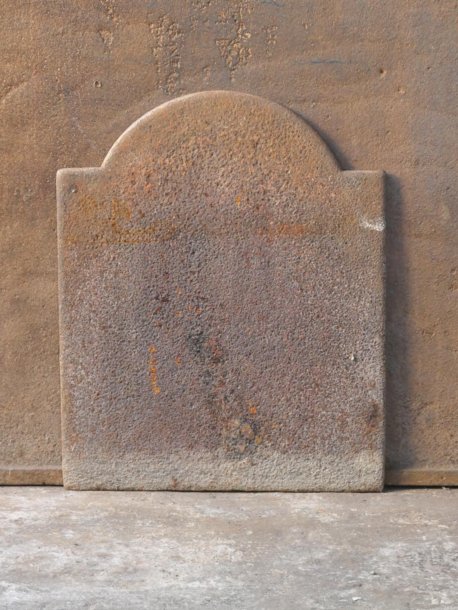 Ferro Antique French Neoclassical 'Pillars of Freedom' Fireback / Backsplash, XIX sec. in vendita