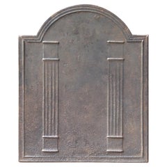 Antique French Neoclassical 'Pillars of Freedom' Fireback / Backsplash