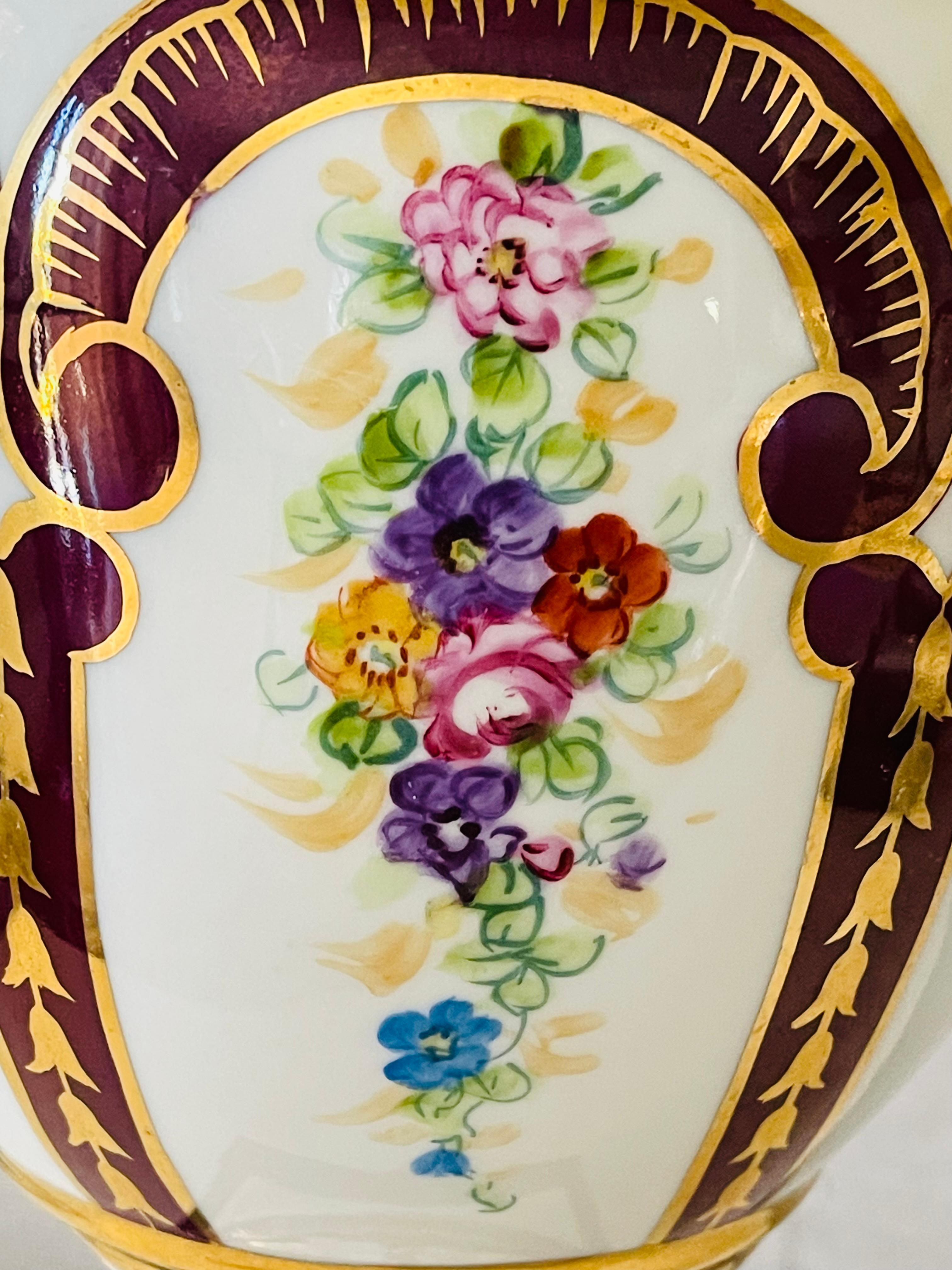 Antique French Neoclassical Porcelain  Lamps In Good Condition For Sale In Boca Raton, FL