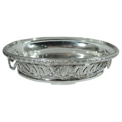 Antique French Neoclassical Silver Jardiniere Centerpiece