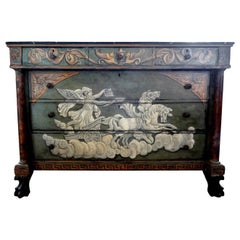 Ancienne commode ou coffre de style néoclassique français