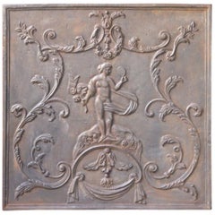 Antike französische neoklassizistische „Venus“-Feuerrückenlehne, 19. Jahrhundert