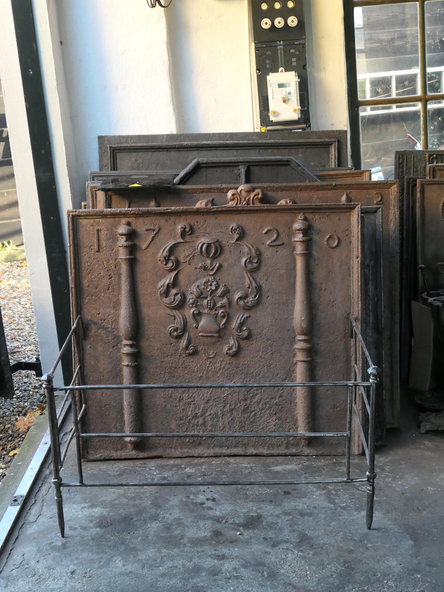 18th Century French Louis XV period nursery fireguard - fireplace guard made of wrought iron. It may be used to protect children from the fire.

The fire guard is in a good condition and is fully functional.

All our products that weigh 66 kg / 146