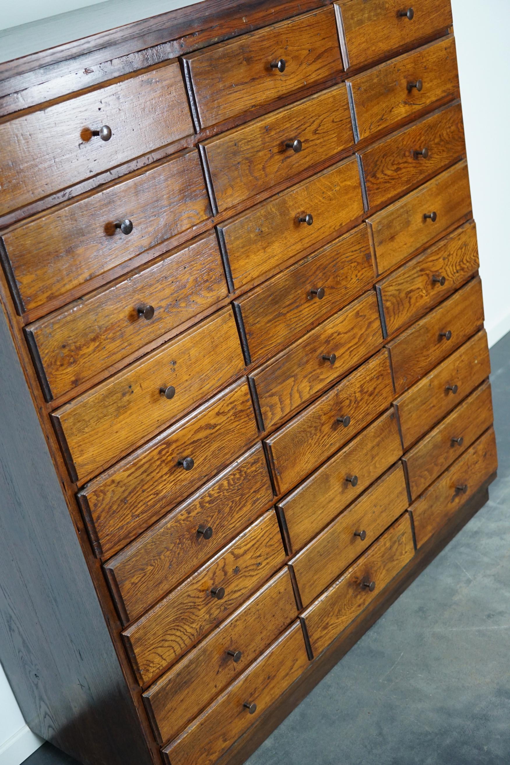 Antique French Oak Apothecary Cabinet, Early 20th Century For Sale 7