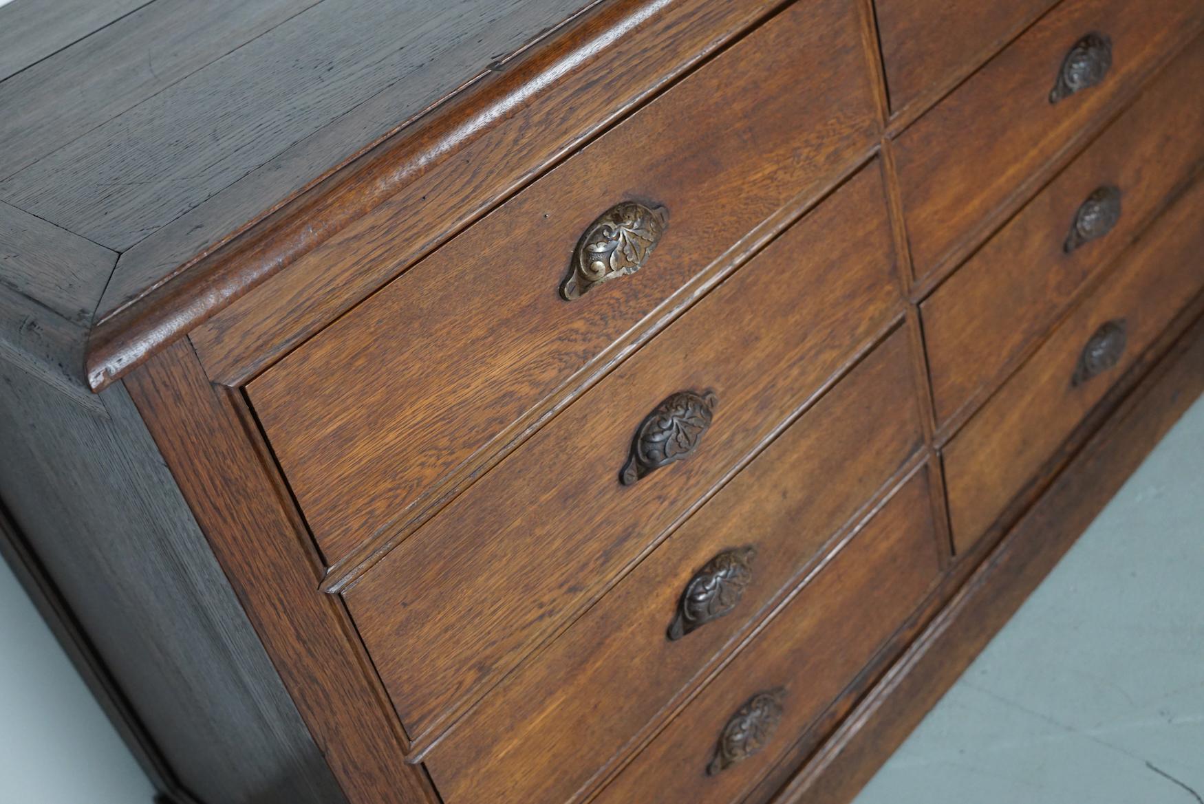 Antique French Oak Apothecary / Filing Cabinet, 19th Century For Sale 6
