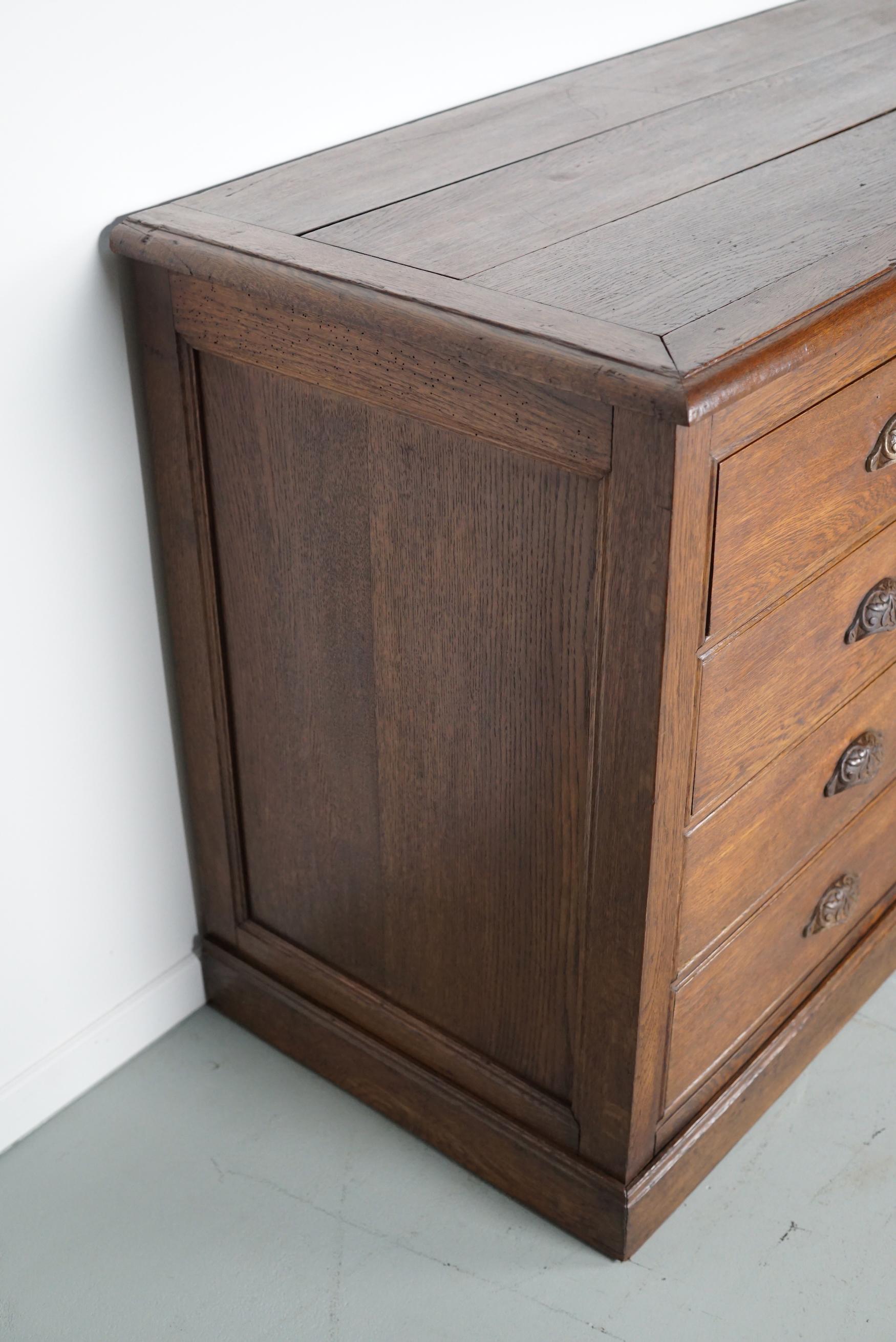 Antique French Oak Apothecary / Filing Cabinet, 19th Century For Sale 4