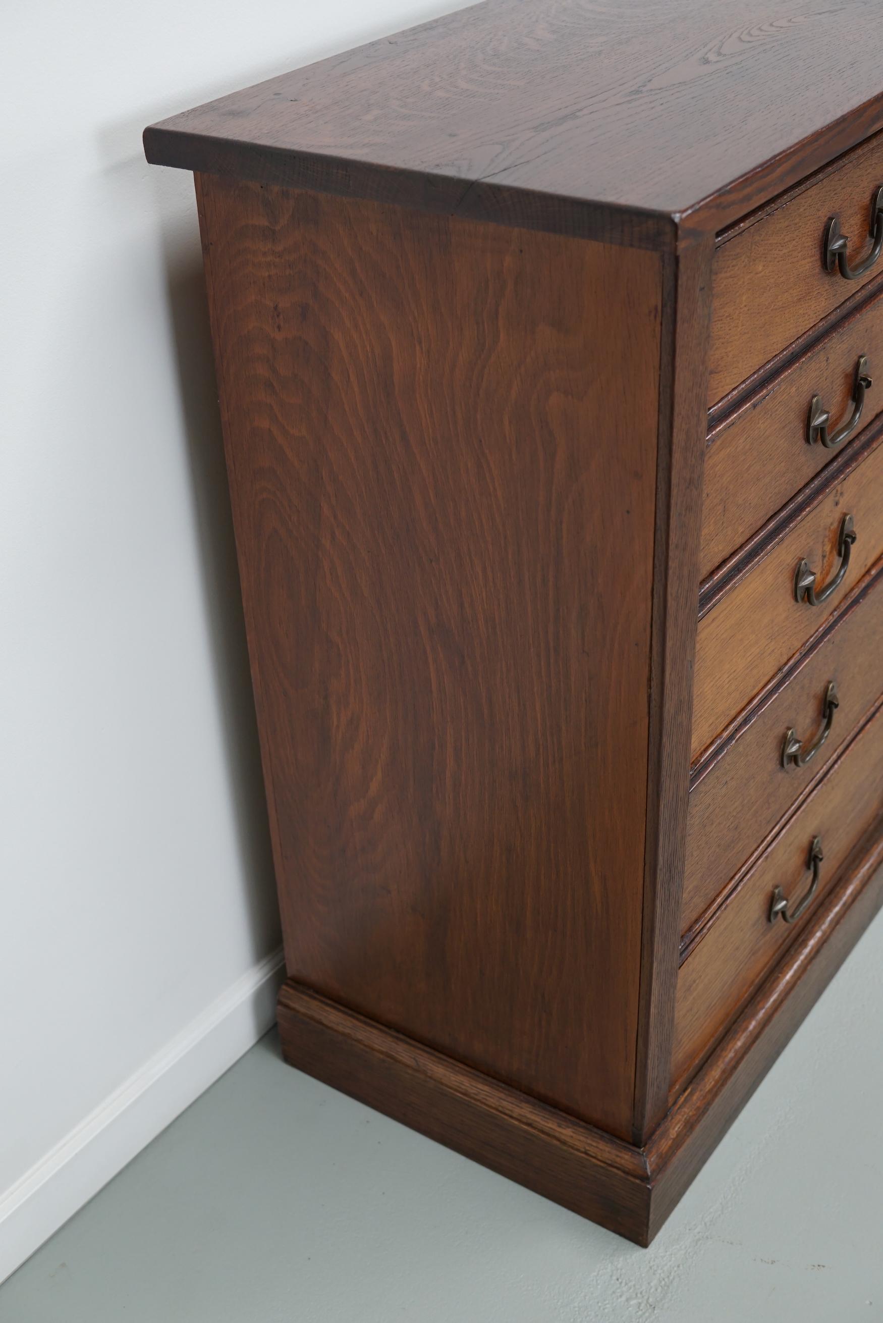 Antique French Oak Apothecary / Filing Cabinet, Early 20th Century 2