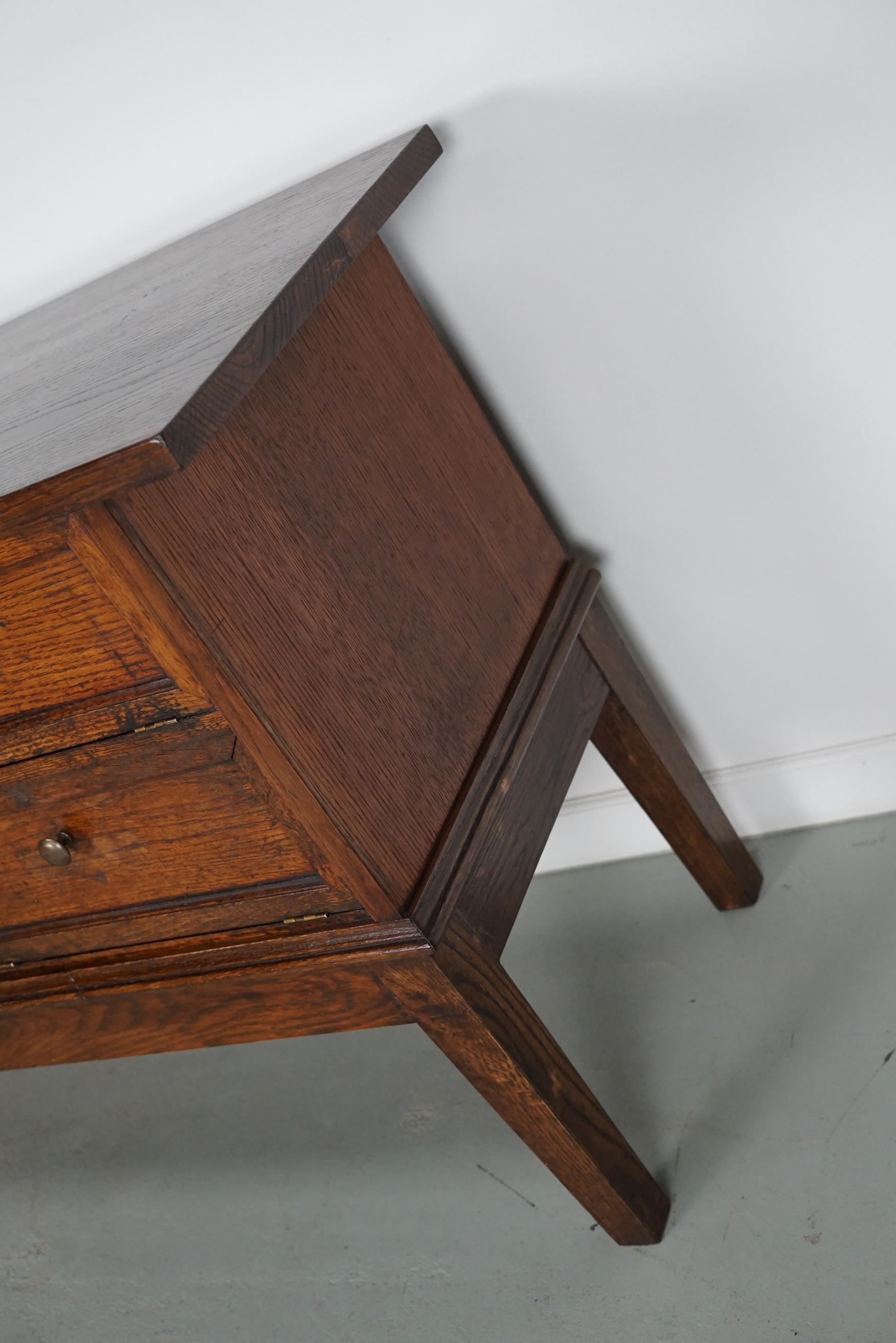 Ancien cabinet d'apothicaire / de classement en Oak français, portes pliantes, début du 20ème siècle en vente 8