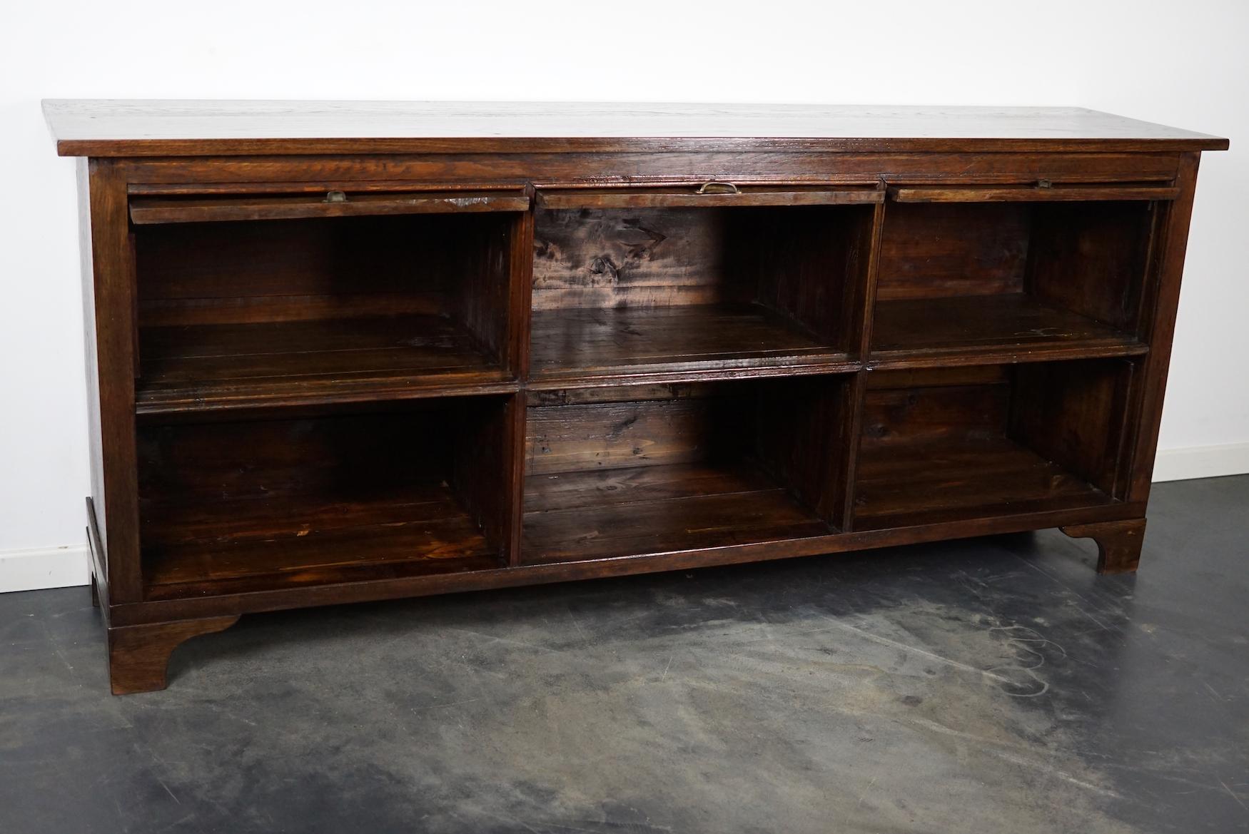 Antique French Oak Apothecary / Filing Cabinet Folding Doors, Early 20th Century 3