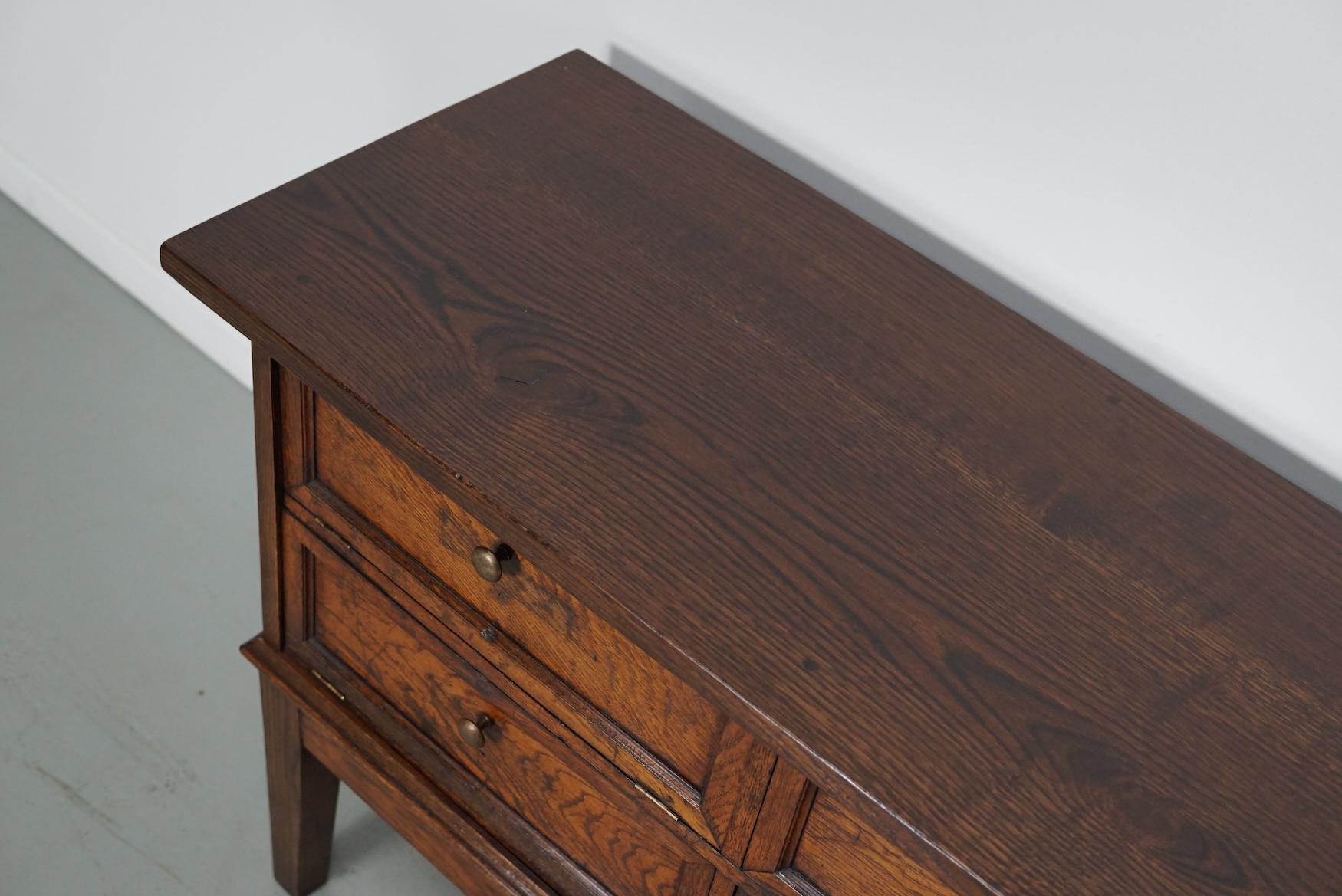 Ancien cabinet d'apothicaire / de classement en Oak français, portes pliantes, début du 20ème siècle en vente 2