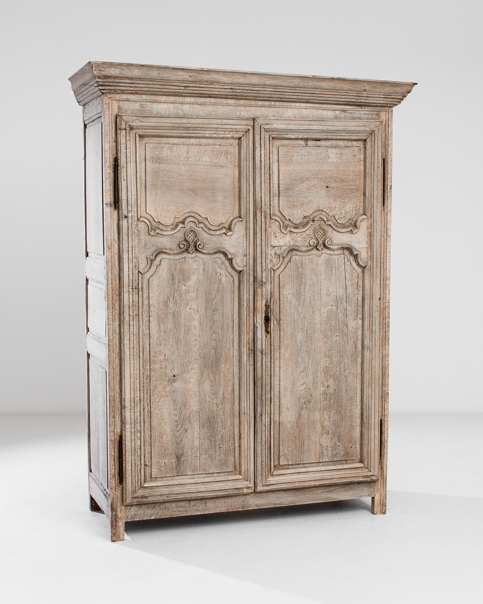 French Provincial Antique French Oak Armoire