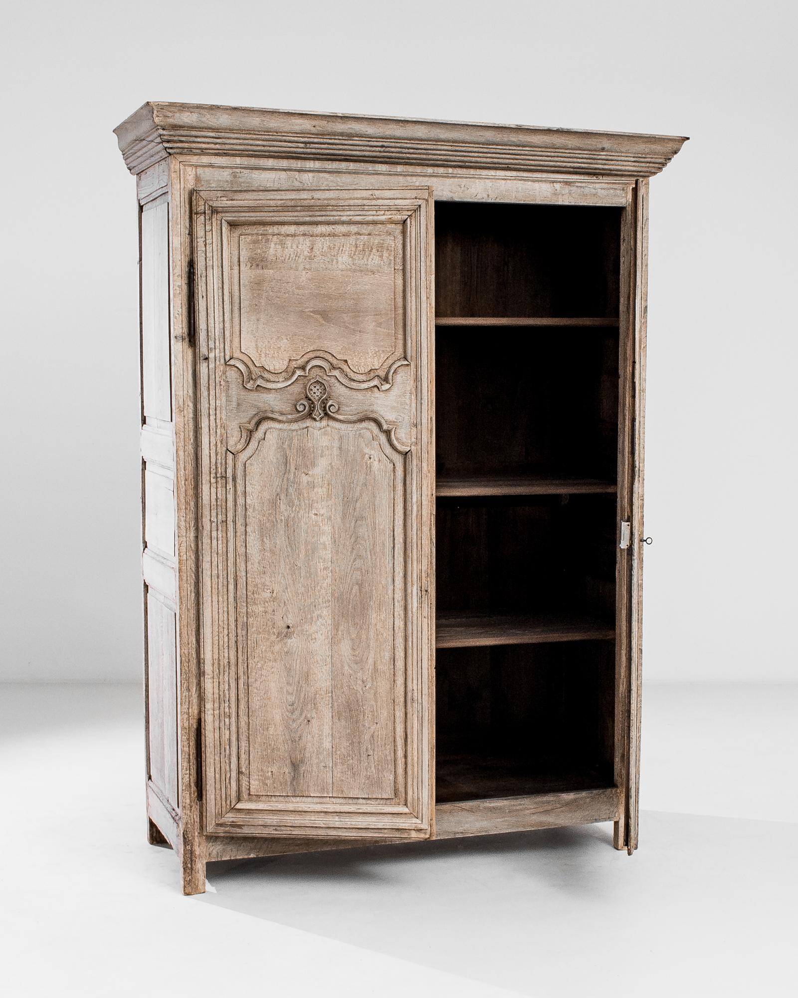 Bleached Antique French Oak Armoire
