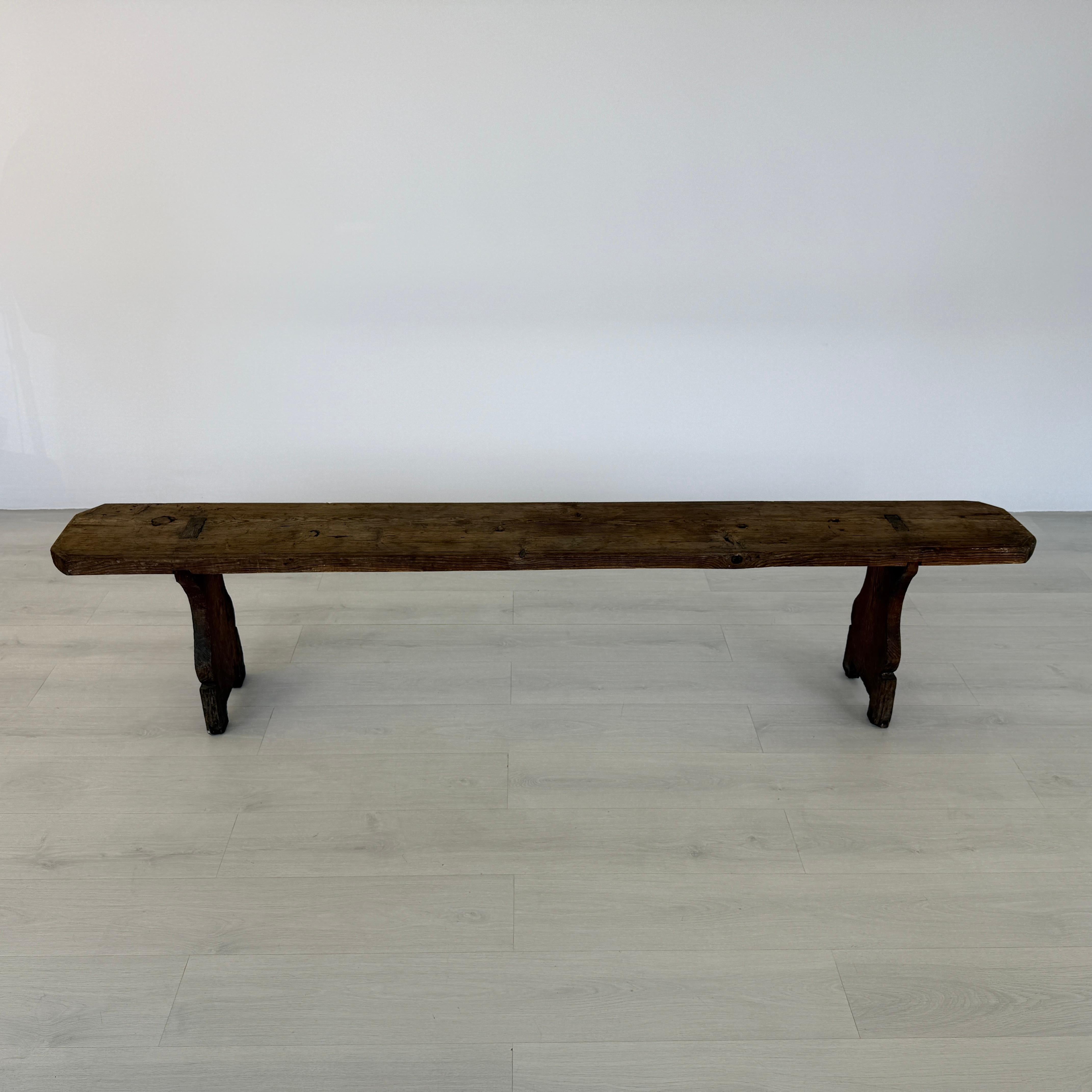 Dimensions: H 20.3” x W 87.3” x D 10.5”

Antique French Rustic solid oak bench 19c. The bench feature a beautifully aged patina with a soft feel. A wonderful addition to your interior.

Please see our other listings for ideas and matching