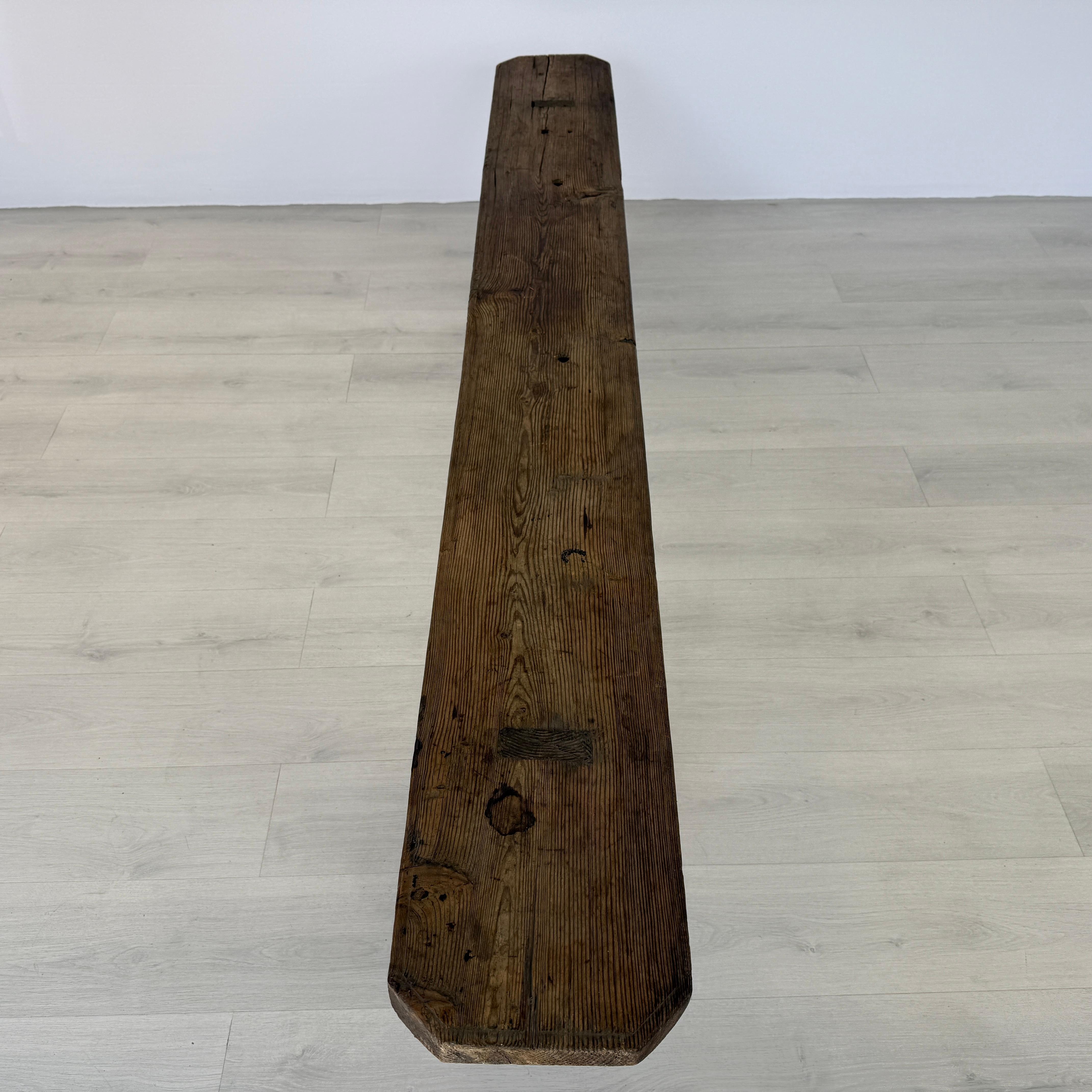 Antique French Oak Bench In Good Condition For Sale In Bridgeport, CT