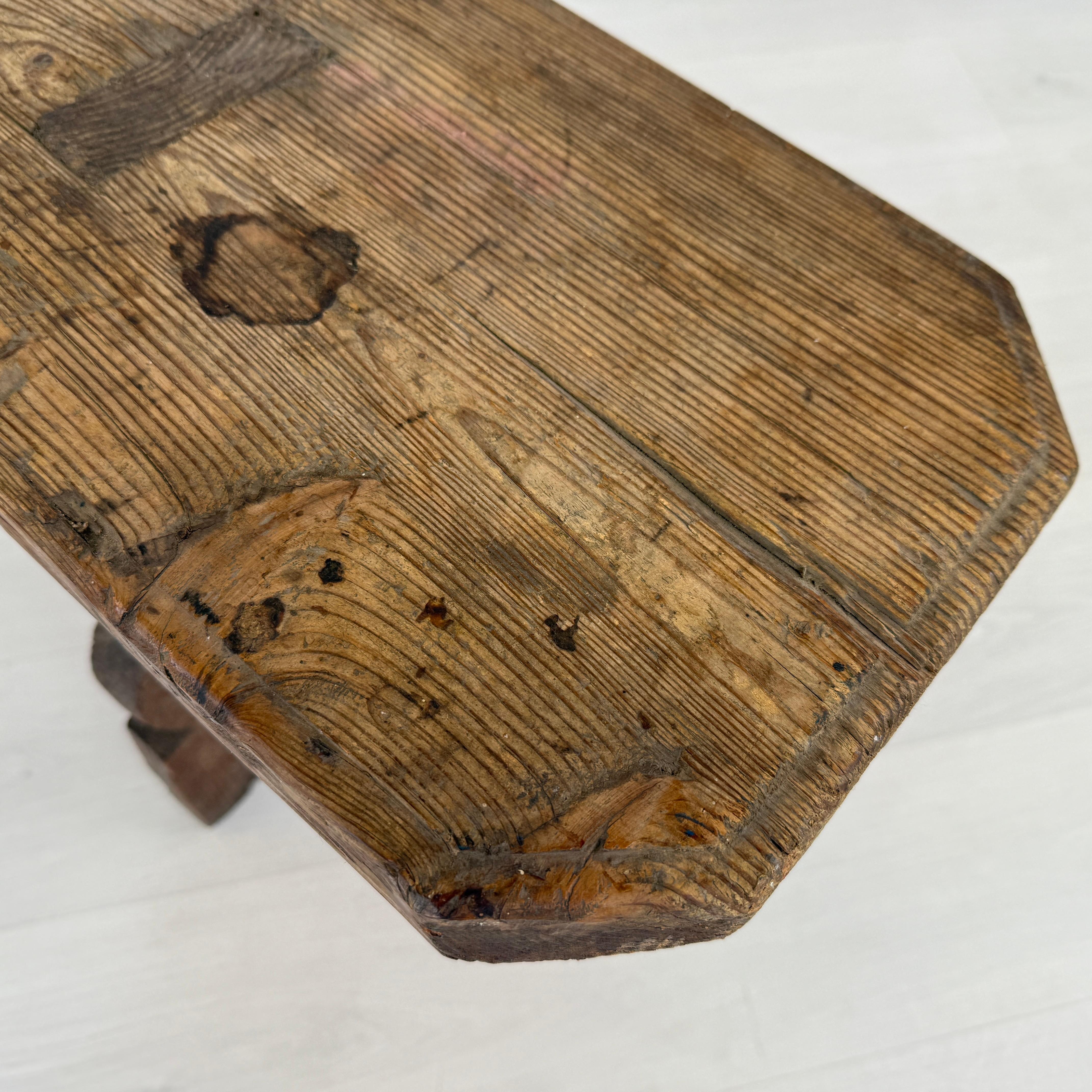 Antique French Oak Bench For Sale 1